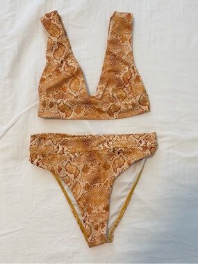 Billabong x Sincerely Jules "Over the Sun" snake print bikini set